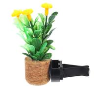 YARNOW Creative Car Air Freshener Vent Clip with Simulated Plant Pot Design, Easy to Use Cork and Plastic Material, Lessen Peculiar Smell, Suitable for Home and Office