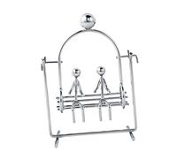 YARNOW Creative Iron Couple Balance Ball Tumbler Ornament Desktop Decoration for Home Office Unique Fidget for Physics Swinging Motion Pendulum Great Idea