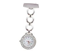 YARNOW Creative Nurse Hanging Pocket Watch with Band and Rhinestone Dial Stylish Medical Fob Watch for Nurses Doctors Medical Students and Hospital Staff Practical Idea