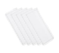 YARNOW Cross Bookmark Kit with White Polyester Fabric 5pcs Elegant Lace Design, for Handmade Art and Presents for Friends and Family