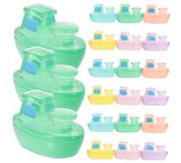 YARNOW Cruise Ship Statue 24pcs Resin Miniature Cruise Ship Decors Night-light Seaside Decor Micro Landscape Garden Art