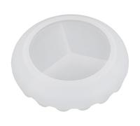 YARNOW Crystal Epoxy Mold Creative Mirror Wave Plate Silicone Mold for DIY Crafting and Home Art