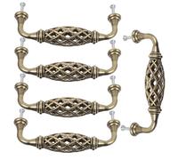 YARNOW Cupboard Pull Handles Cabinet Handle Zinc Alloy 5pcs Antique Style