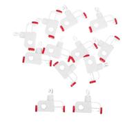 YARNOW Curtain Track Rollers and Pulley Wheels 12Pcs, Noise-Reducing Ceiling Track Gliders for Vertical Blinds, Replacement Parts for Bedroom and Study Rooms