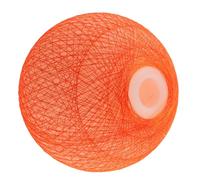 YARNOW Decorative Globe Lamp Shade Orange Plastic Replacement Lampshade with G9 Thread Easy Installation Stylish Round Ball Shape Light Fixture Shade for Pendant or Ceiling Lights