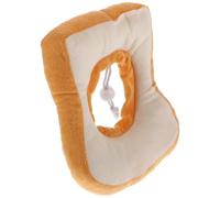 YARNOW Decorative Kitten Collar S Size for 1-4 Lbs, Toast Design Anti-bite Cat Protective Neck Cone, Soft Pet Cat Collar for Scratch Prevention and Wound Healing