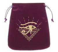 YARNOW Decorative Velvet Drawstring Bag with Rune Pattern Portable Jewelry and Tarot Card Storage Pouch for Easy Open Close for Small Items Design