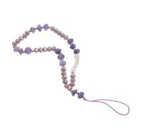 YARNOW Delicate Phone Back Decor Phone Chain with Anti-Lost Function and Stone Elements for Women Daily Use