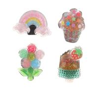 YARNOW Detachable Boys and Girls Decorative Shoe Clips Set - Bling Glitter Princess Shoe Buckles with Rainbow, Ice Cream, Flower Cake Charms for Children’s Shoelace Embellishment