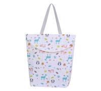 YARNOW Diaper Storage Bag Portable Fashion Storage Basket for Travel Convenient Diaper Container Sundries Organizer in Changing Scenario Made of Canvas Material