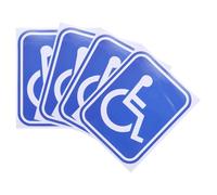 YARNOW Disabled Wheelchair Sign Stickers Safe and Sturdy 4pcs Adhesive Sticker Decals for Car Window Suitable for Public Restrooms and Elevators