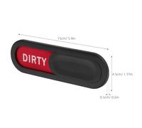 YARNOW Dishwasher That Stays in Place with Clean Dirty Sign Manual Slide and Double-sided Adhesive Tape, Stylish Indicator for Kitchen Dishwasher