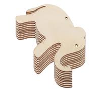 YARNOW DIY Elephant Wood Craft Slices 30Pcs Unfinished Wooden Tags with Holes and Hemp Rope for Crafting Wedding Decorations and Custom Labels