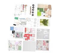 YARNOW DIY Mini House Model Kit for Educational Craft for Imaginative Play Small Decorative House Assembly for Boys and Enhances Hand Eye Coordination and Logical Thinking Skills
