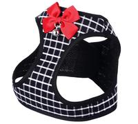 YARNOW Dog Harness Set for Small Dogs and Cats with Bowknot Adjustable Pet Chest Strap Leash for Safe Outdoor Walking and Training