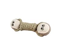YARNOW Dog Molar Chewing Toy Pet Teething Toy Cotton Rope Dumbbell Shape Interactive Toys for Dogs for Gum Protection Training