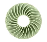 YARNOW Dog Slow Eating Bowl Interactive Puzzle Feeder Fun Chew for Big Breeds Green Slow Feeder Bowl to Prevent Bloat and Overeating Healthy Feeding Dish with Swirl Pattern Design