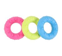 YARNOW Donut Dog Chewing Tpr Training Ring 3pcs for Small Medium Dogs | Bite-resistant Design, Bright Colours, Flies Farther for Engaging Fetch Fun, Suitable for Teething Play in Parks