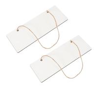 YARNOW Door Hanger Blanks Versatile Use Sublimation Wooden 2pcs White Sublimation Blanks Made of Wood for DIY Craft Signs for Store and Home Decoration