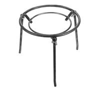 YARNOW Double Circle Campfire Cooking Rack 280Mm Diameter with Detachable Triangular Frame, 24Cm High Tripod for Camping and Outdoor Fire Cooking