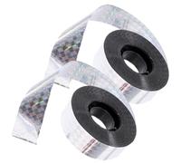 YARNOW Double-Sided Bird Scaring Reflective Ribbon 2 Rolls 2.4Cm X 100M for Garden and Patio Fence Outdoor