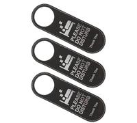 YARNOW Double-Sided Hotel Door Hanging Signs 3Pcs Leather Reminder Tags for Do Not Disturb and Cleaning in Offices and Clubs