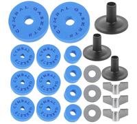 YARNOW Drum Cymbal Clutch Eva Pads Metal Gasket Replacement with Nuts and Washers Blue Portable Anti-collision Drum Accessories