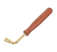 YARNOW Dulcimer Accessories Piano Tuning Wrench Sturdy Wood and Metal L-shaped Tuning Tool with Comfortable Grip for Dulcimer and Piano Repair