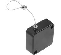 YARNOW DVD Remote Control Tether Remote Control Security Lock Retractable Anti-Theft Cable Lock for Tablets and Digital Equipment, 1m Length, Black, Metal and Plastic, for Mobile Phone