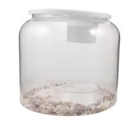 YARNOW Ecological Breeding Tank for Aquatic Turtles Plastic Turtle Tank Lid Bowl for Observation Starter Kit Basking Platform