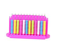 YARNOW Educational Abacus for Boy Girl Math Learning Tool with Rounded Beads for Counting Arithmetic Skills Development for Home Schooling and Learning Fun