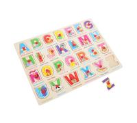 YARNOW Educational Spanish Puzzle Board Alphabet Matching Toys for Boys and Girls Shape Puzzle Game for Early Learning