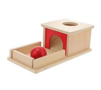 YARNOW Educational Wooden Box and Ball for Interactive Montessori Smooth Wood Material Enhances Social Skills and Creativity