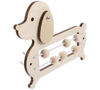 YARNOW Educational Wooden Calculating Bead Model for Preschool and School Use, Unisex Cognitive and Mathematical Skills Development Puzzle-solving Tool in Beige