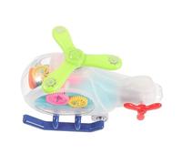 YARNOW Electric Airplane for Luminous Design Construction Interactive Moving Helicopter for Boys and Educational Plaything to Enhance Imagination and Communication Skills Random Color