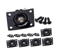 YARNOW Electric Guitar Input Jack Plate Black Output Socket for Bass Guitar Durable Metal Design for Studio Stage Performance Quick Instrument Changes Compatible with Audio Equipment