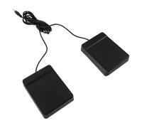 YARNOW Electronic Drum Kit Double Bass Pedal 3.5mm Interface Roll up Electric Drum Set Kick Pedal for Band Practice