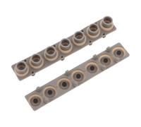 YARNOW Electronic Piano Conductive Silicone Repair Pads 7-Key Replacement Contact Strips High Resilience Sturdy Keyboard Conductive Contact Sheet for Digital Piano Key Repair and