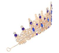 YARNOW Elegant Baroque Rhinestone Coronation Tiara Headband for Brides Lightweight Zinc Alloy with Secure Fit, for Proms and Special Occasions, Princess Crystal Birthday Pageant Crown