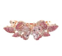 YARNOW Elegant Butterfly Rhinestone Hair Clip Comfortable to Wear and Does Not Hurt the Scalp for Women, Metal Material Hair Accessories for Beaches and Banquets