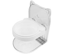 YARNOW Elevated Cat Bowl with Adjustable Height Plastic Feeder for Dogs and Kittens, Wide Base Design to Hold Dog Treats, Raised Pet Food Bowl for Home Feeding