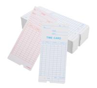 YARNOW Employee Tracking Cards 100Pcs Weekly Time Sheets Cardstock Flexible Use for Hotel and Office Attendance