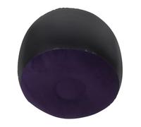 YARNOW Ergonomic Inflatable Footrest Stool Navy Blue Thickened Flocking Round Cushion Portable Outdoor Footrest for Camping Picnics Concerts Lightweight Foldable Seat Pad