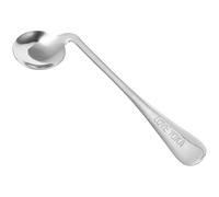 YARNOW Ergonomic Right-Handed Curved Stainless Steel Feeding Spoon for Elderly Patients, Lightweight Auxiliary Self-Feeding Utensil for Bedridden Care and Daily Use