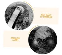 YARNOW European Style Decorative Tabletop Globe Rotating Earth Globe with Meridian and Stand for Home Office Desk Ornament Educational Geography Learning Tool