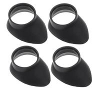 YARNOW Eyepiece Protection 4pcs Protector Rubber to Covers for Microscope Lens and Enhanced Distance Optimization, Easy Install Black Rubber Caps Telescope for Lab and Astronomy