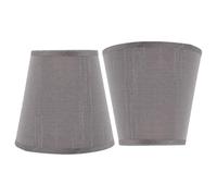 YARNOW Fabric Lamp Shades with Comfortable Visual Experience for Table Lamps 2pcs Round Cloth Lampshade Covers and Flexible Application, for Studies and Dining Areas