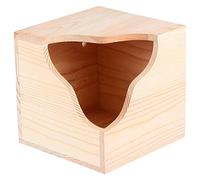 YARNOW Fashionable Small Pet Feeding House for Hamsters and Squirrels with Good Breathable Design and Synthetic Material, Cozy and Comfortable Wooden Style Feeding Cabin for Indoor Use