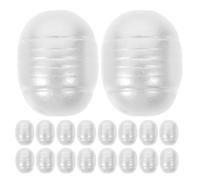 YARNOW Faux Beads with Straight Hole Design 200pcs Irregular White Meticulously Crafted ABS Beads for Jewellery Making and Projects for Earrings and Pendants