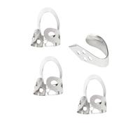 YARNOW Finger Picks with Ergonomic Design Banjo Made of Sturdy Brass Practical Silver Metal Guitar and Banjo Picks Adjustable for Comfortable Playing